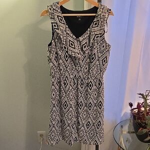 Alyx Black and White Geometric Mini Dress